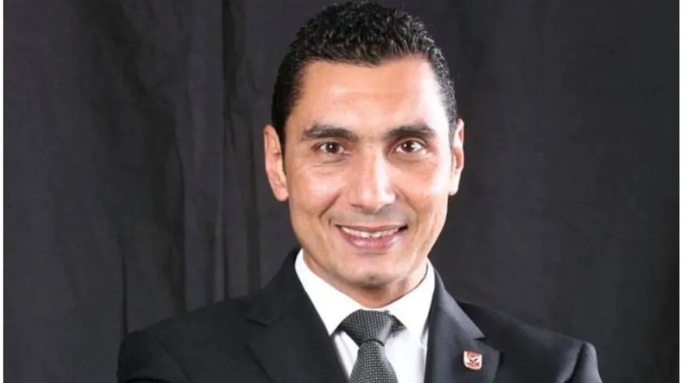 جوهر نبيل وزير الشباب والرياضة المصري (الاتحاد المصري لكرة القدم)