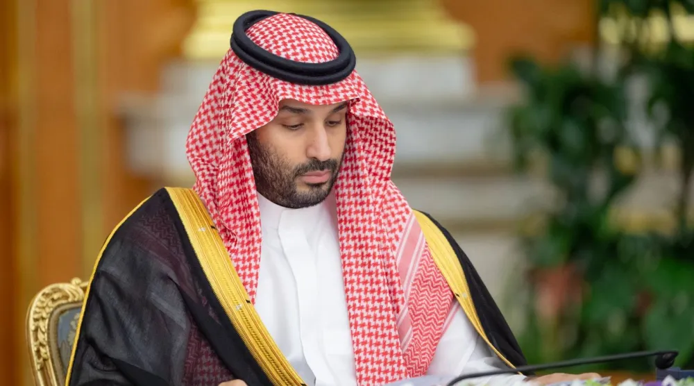ولي العهد السعودي يترأس جلسة مجلس الوزراء في جدة (واس)