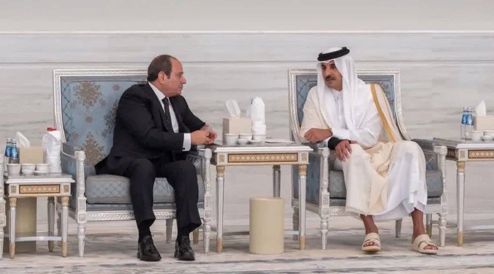 الرئيس المصري يزور قطر الثلاثاء ويلتقي الشيخ تميم (الرئاسة المصرية)