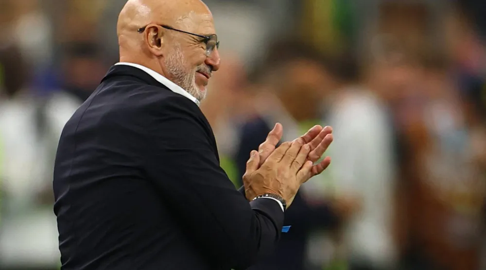 مدرب المنتخب الإسباني لويس دي لا فوينتي (رويترز)