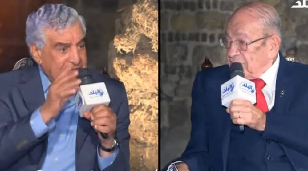 زاهي حواس ووسيم السيسي في مواجهة بأحد البرامج (قناة صدى البلد)