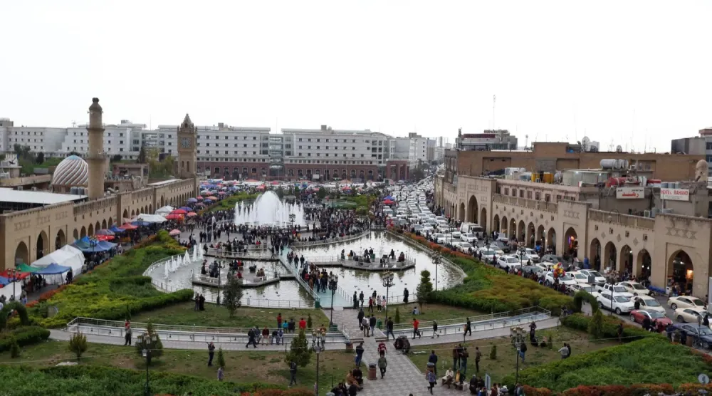 Erbil şehrindeki bir meydan, (Arşiv- Reuters)