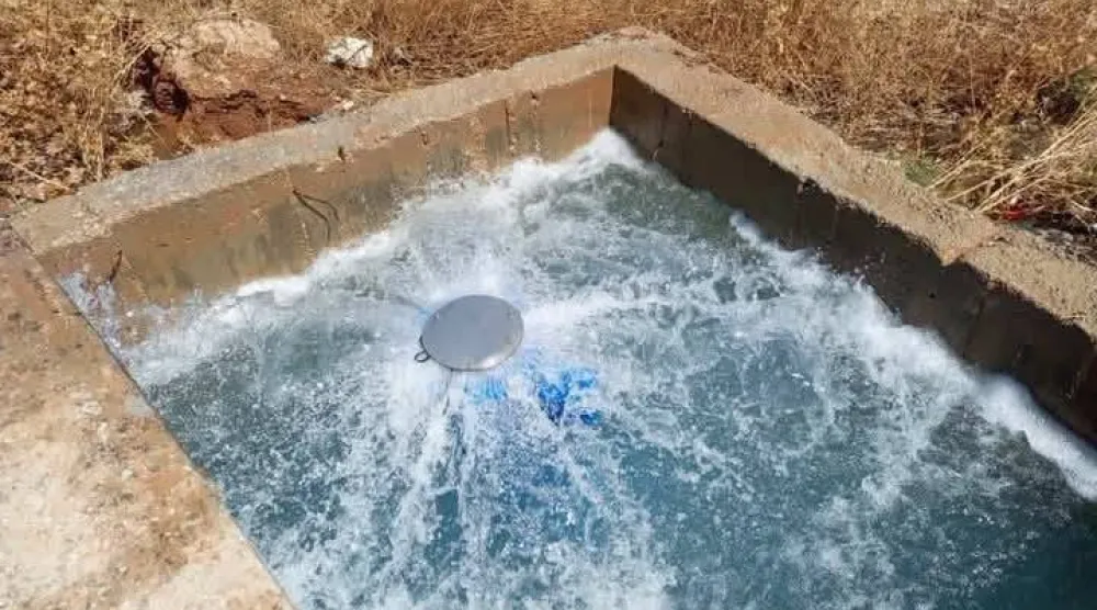 وصول المياه إلى «تل تمر» (صفحة روجافا الحدث)