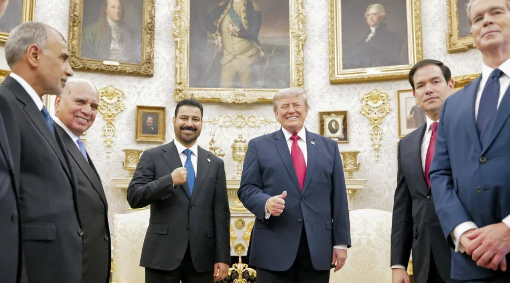 ترمب والزيدي (إعلام رئاسة الوزراء)