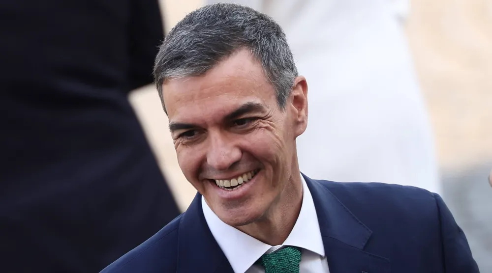 Spain's Prime Minister Pedro Sanchez arrives for the Bastille Day military parade, in Paris, France, 14 July 2026. (EPA) 