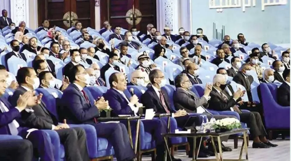 الرئيس المصري عبد الفتاح السيسي خلال افتتاح بعض مشروعات «منصة مصر الرقمية» في نوفمبر الماضي (الرئاسة)