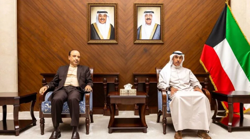 السفير حمد المشعان جدَّد خلال الاستدعاء مطالبة الكويت لإيران بالوقف الفوري لهجماتها غير المشروعة (كونا)