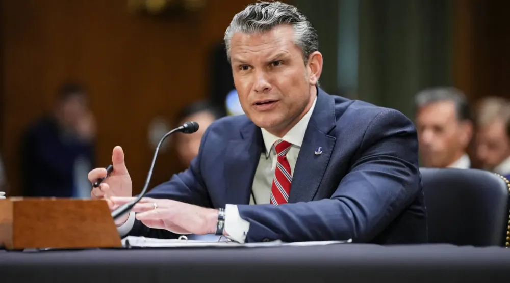 ABD Savunma Bakanı Pete Hegseth, 21 Temmuz 2026'da Washington, D.C.'de, Başkan Donald Trump'ın Savunma Bakanlığı için ek ödenek talebiyle ilgili olarak Senato Ödenek Komitesi önünde ifade verdi (Reuters)