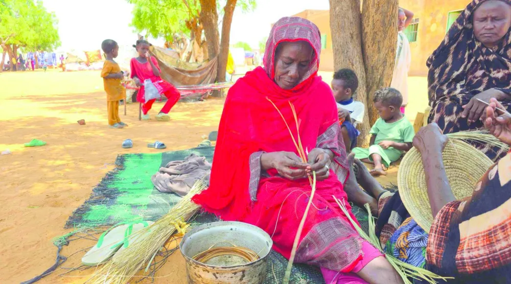 سودانيات في مخيم للنازحين بالقرب من مدينة الأبيض السودانية 29 يونيو 2026 (أ.ف.ب)