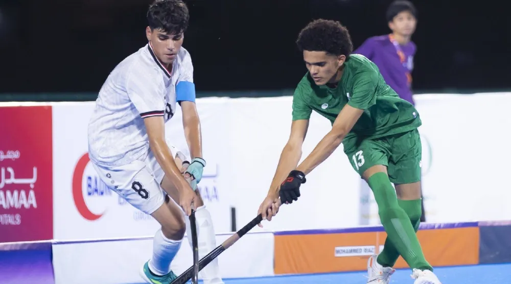 اختتم المنتخب السعودي للهوكي للناشئين تحت 18 عاماً مشاركته في بطولة كأس آسيا المؤهلة إلى كأس العالم (الاتحاد السعودي للهوكي)