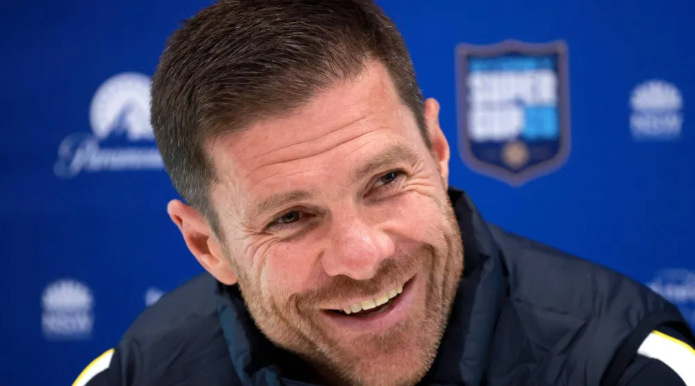 English Premier League football club Chelsea's team manager Xabi Alonso speaks during a press conference in Sydney on July 27, 2026. (AFP) 