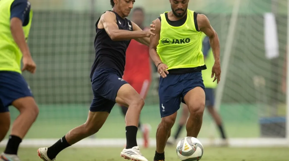 من تدريبات الاتفاق في معسكره الصيفي بإسبانيا (موقع النادي)