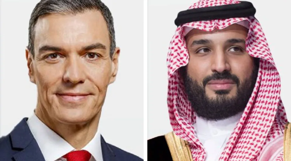 الأمير محمد بن سلمان والرئيس بيدرو سانشيز (الخارجية السعودية)