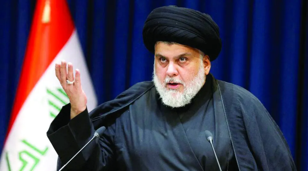 صورة أرشيفية لزعيم «التيار الصدري» مقتدى الصدر (رويترز)