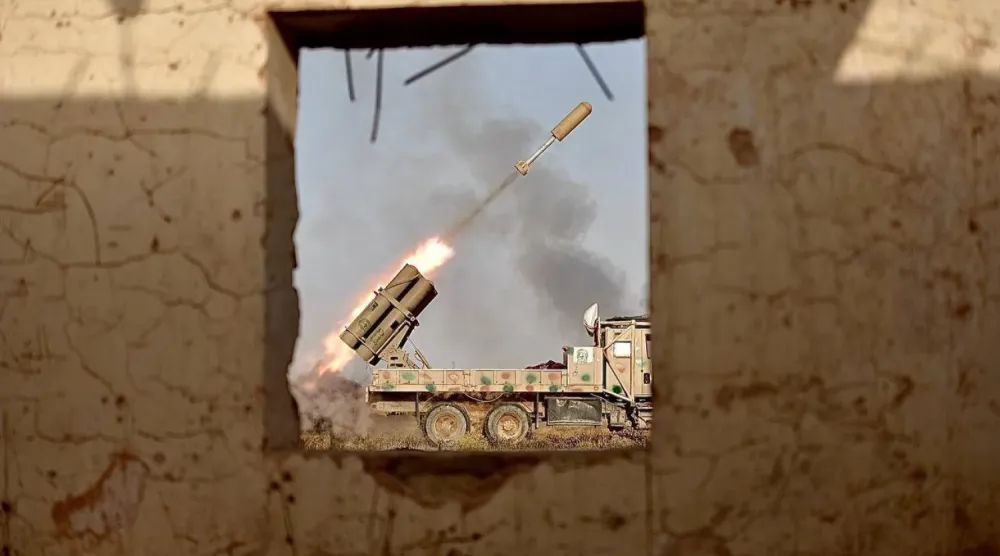 Irak’taki milis gruplarından birine ait roketatar (Halk Seferberlik Güçleri Medya Birimi)
