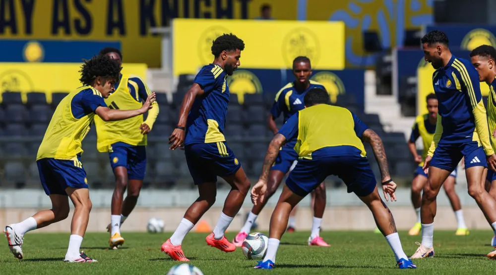 من تدريبات النصر في معسكره بالبرتغال (موقع النادي)