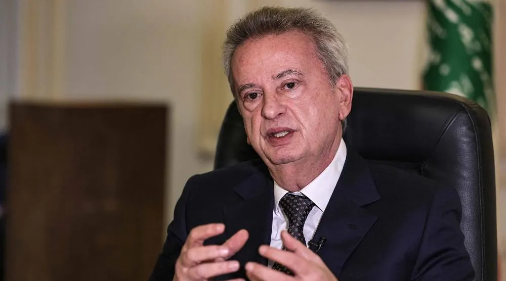 Lebanon's Central Bank Governor Riad Salameh gives an interview with AFP at his office in the capital Beirut on December 20, 2021. (AFP) 