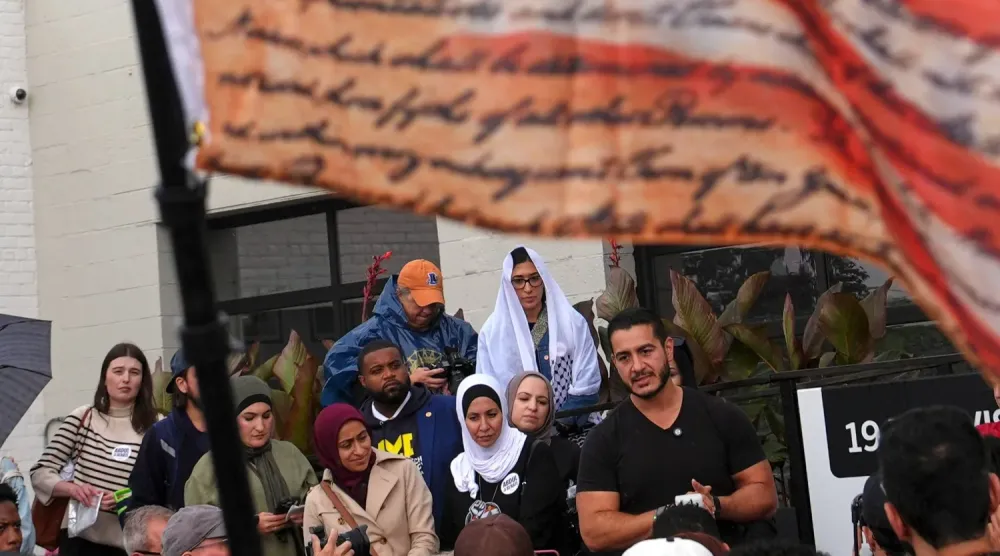 Michigan Senatosu için Demokrat Parti ön seçimlerinde yarışan ilerici aday Abdul El-Sayed. (AP)