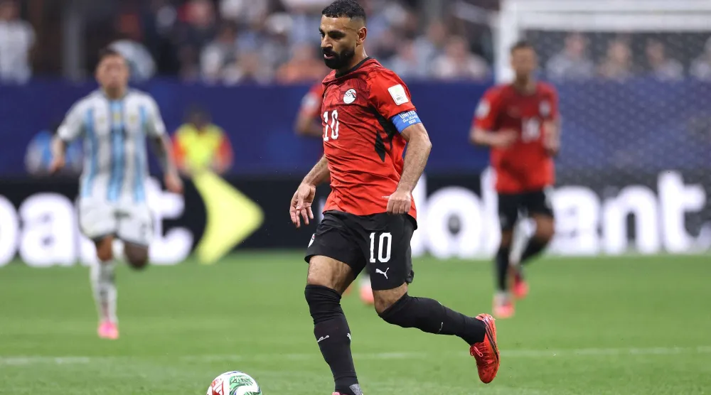 محمد صلاح قائد منتخب مصر (أ.ف.ب)