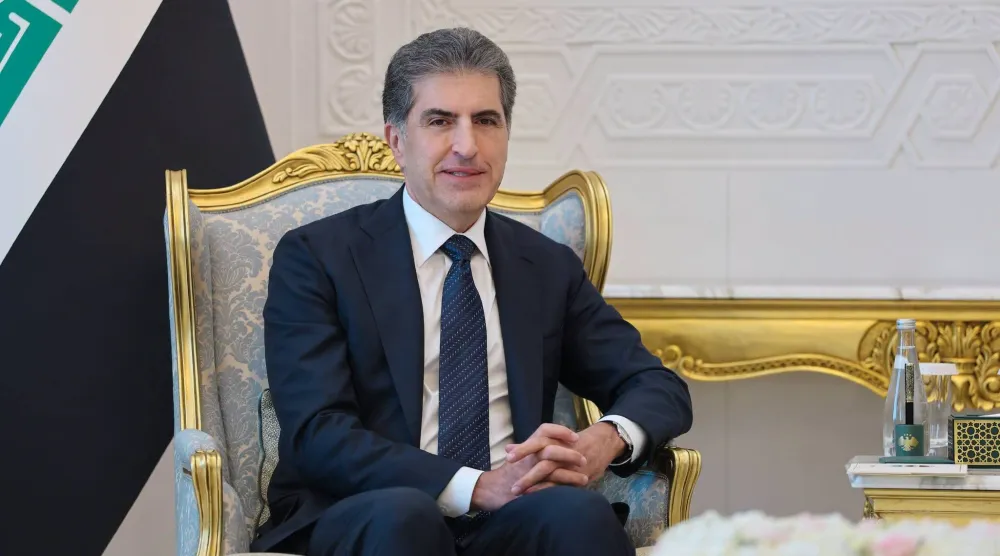 رئيس إقليم كردستان العراق نيجيرفان بارزاني (الرئاسة السورية)