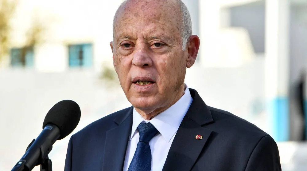 الرئيس التونسي قيس سعيد (أ.ف.ب)