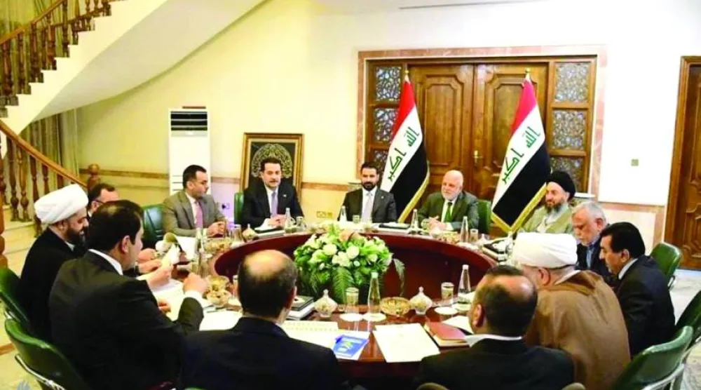 جانب من أحد اجتماعات «الإطار التنسيقي» بحضور رئيس الحكومة العراقية علي الزيدي (إكس)