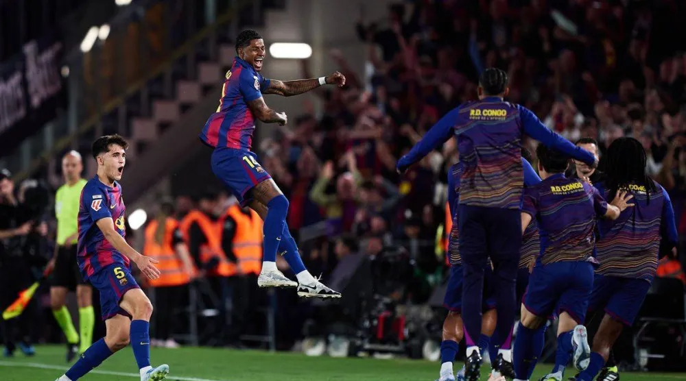 قدم راشفورد مستويات استثنئائية مع برشلونة بعد رحيله عن مانشستر يونايتد معاراً (أ.ب)