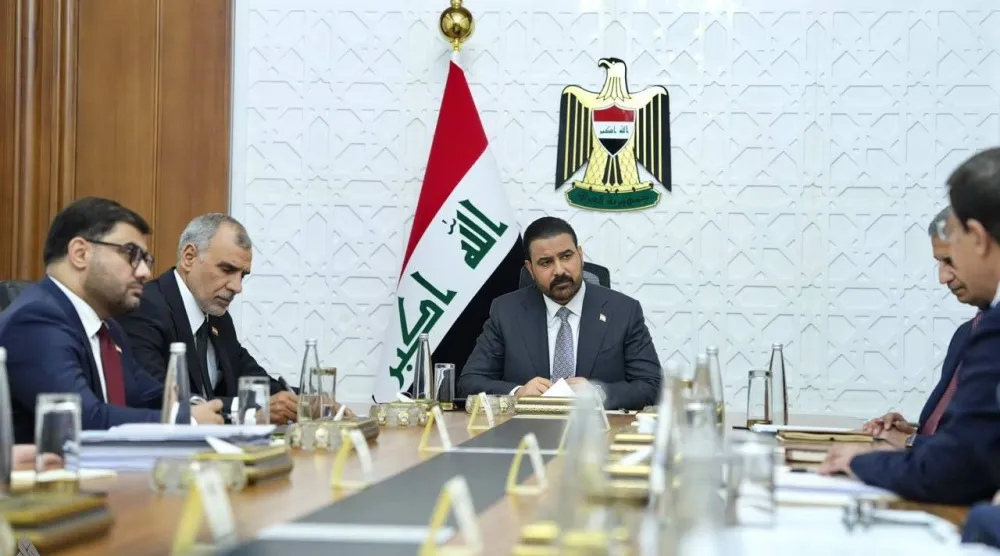 رئيس الوزراء العراقي مترئساً أحد الاجتماعات (وكالة الأنباء العراقية)