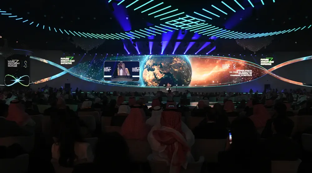 جانب من إحدى الجلسات في الدورة السابقة لمبادرة مستقبل الاستثمار (واس)