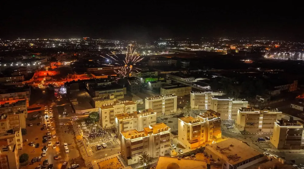 مشروع عمارات الناصرية بمدينة سبها الليبية بعد استكمال أعمال الصيانة في يوليو الماضي (ديوان الحكومة المكلفة من البرلمان بالمنطقة الجنوبية)