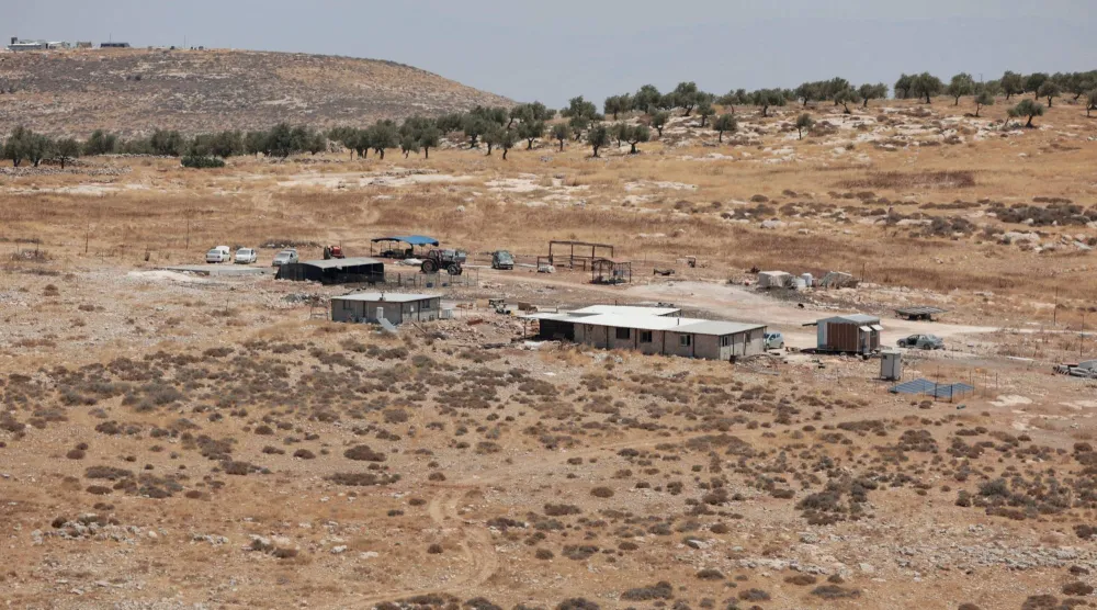 The site of a new Israeli settlement near the Palestinian Christian village of Taybeh, in the Israeli-occupied West Bank, August 10, 2026. (Reuters)