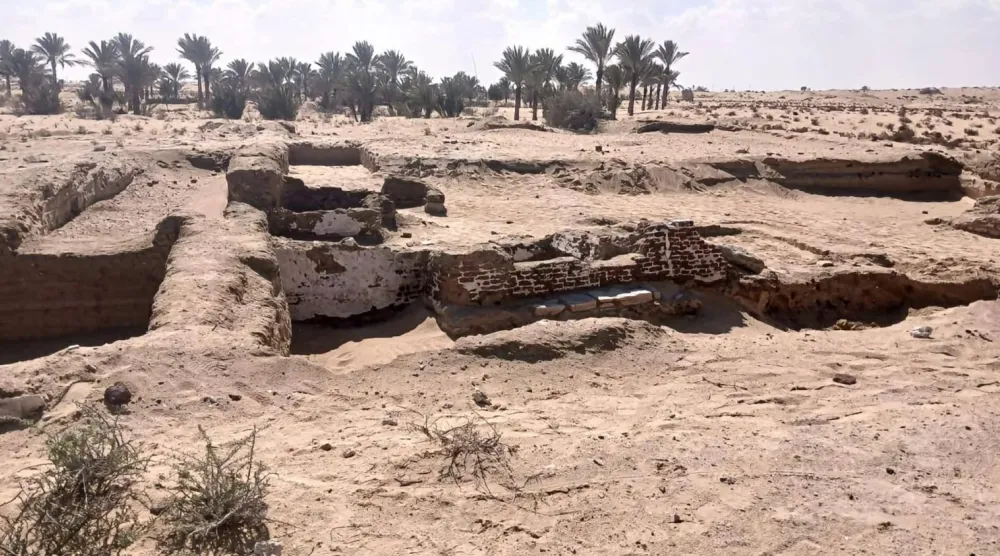 جانب من الكشف الأثري (وزارة السياحة والآثار)