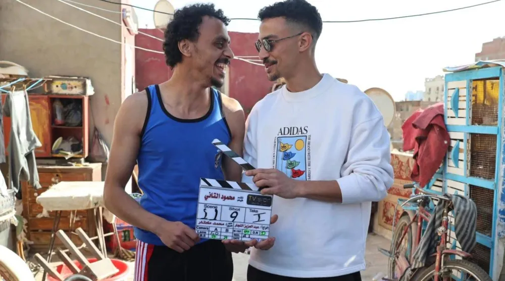 غزي وبحر في كواليس التصوير (الشركة المنتجة)