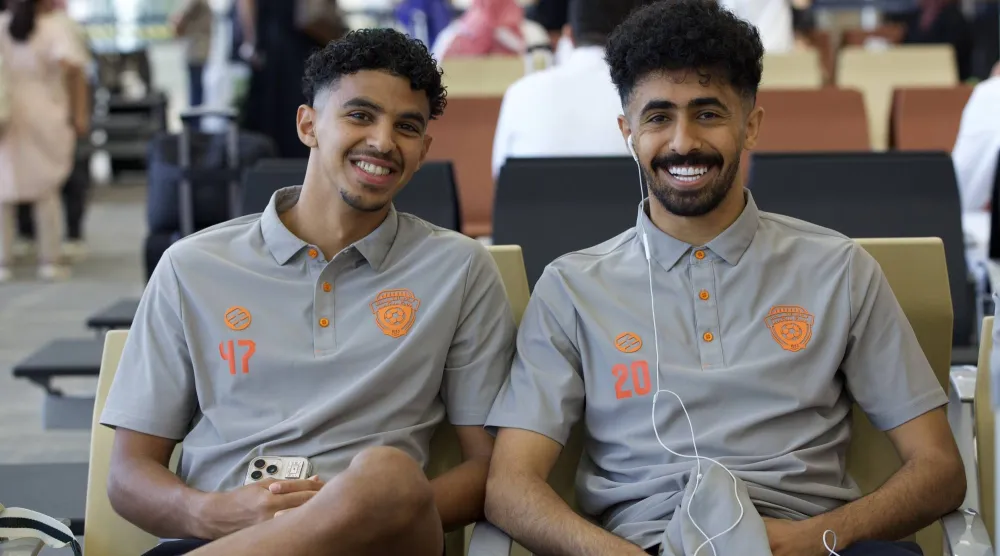 غادرت بعثة «الفيحاء» إلى مدينة تبوك لملاقاة فريق «نيوم» في أولى جولات «الدوري السعودي» (نادي الفيحاء)