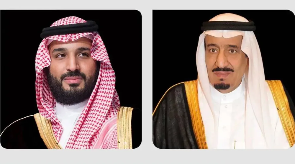 خادم الحرمين الشريفين الملك سلمان بن عبد العزيز وولي العهد الأمير محمد بن سلمان (واس)