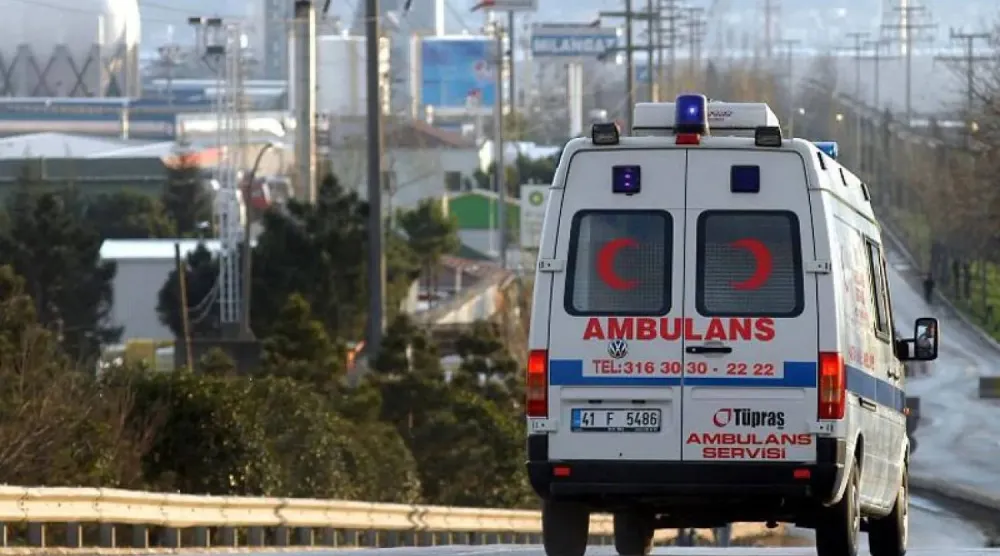 File picture for illustration only shows a Turkish ambulance on an emergency call. (AFP)