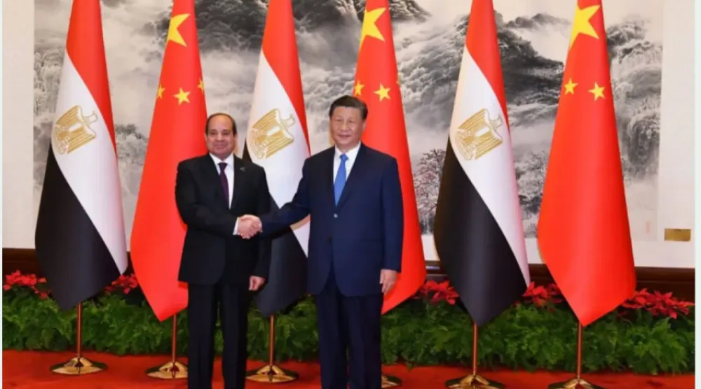 محادثات الرئيس المصري ونظيره الصيني في بكين مايو 2024 (الرئاسة المصرية)