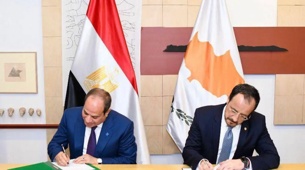مذكرات تعاون في مجال الطاقة بين مصر وقبرص (الرئاسة المصرية)