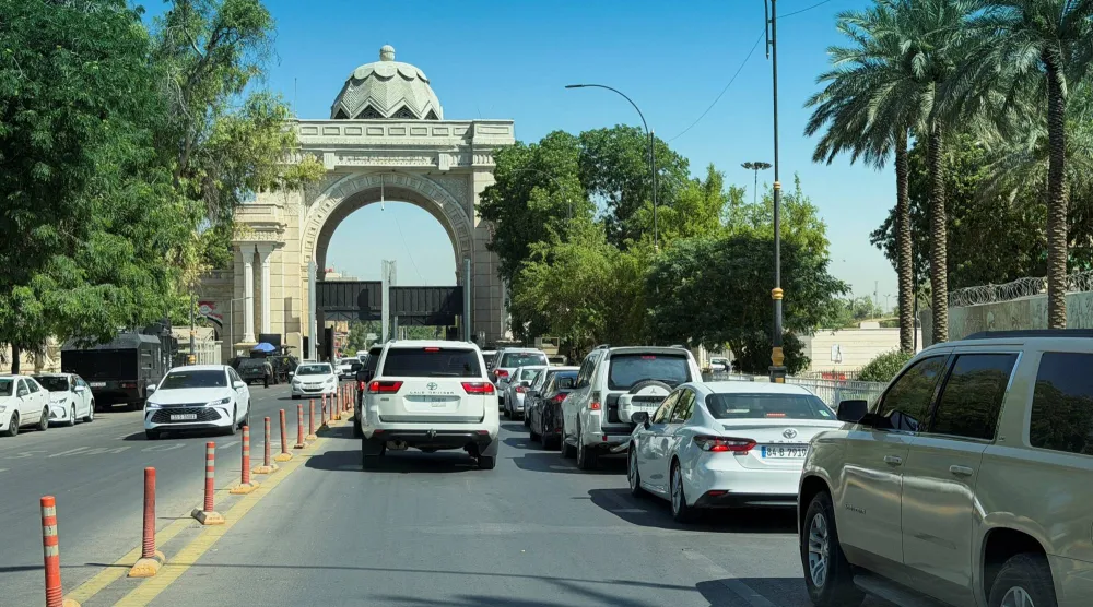 المنطقة الخضراء المحصنة أمنياً وسط بغداد (رويترز)