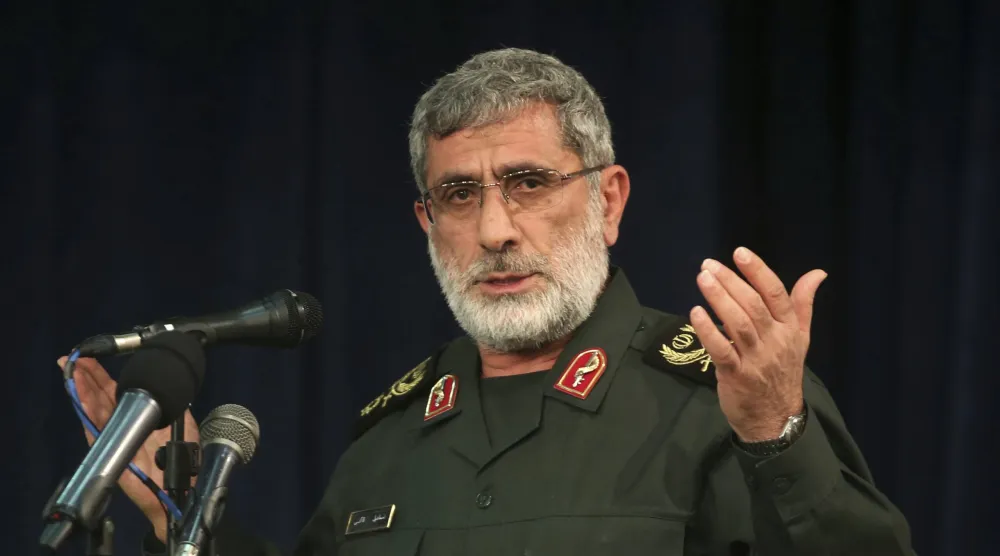 إسماعيل قاآني قائد «فيلق القدس» التابع لـ«الحرس الثوري» الإيراني (أ.ب)