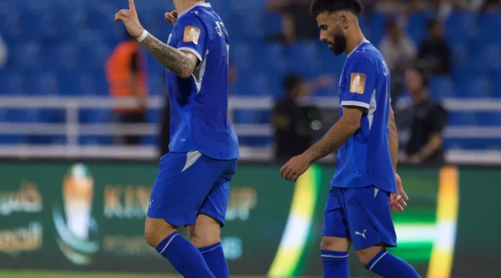 الهلال هزم الرائد بثنائية نيفيز (تصوير: نايف العتيبي)