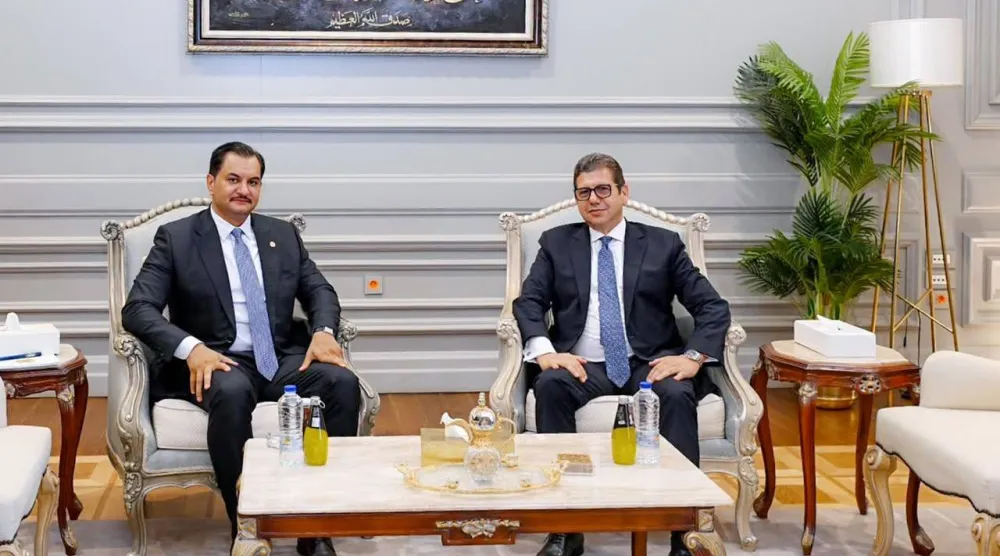 رئيس المخابرات المصرية حسن رشاد يلتقي صدام حفتر في العلمين السبت (الصفحة الرسمية لصدام حفتر)