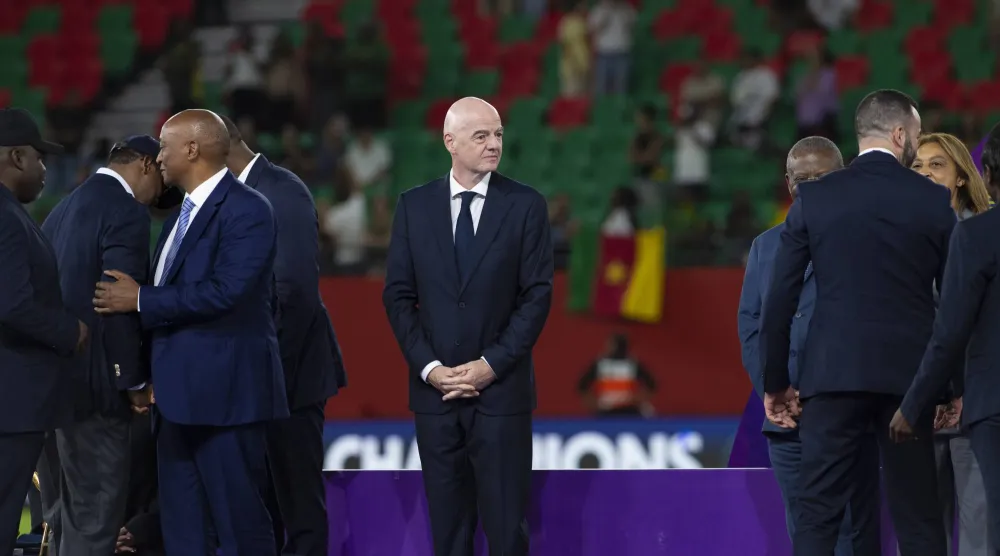 السويسري جياني إنفانتينو رئيس الاتحاد الدولي لكرة القدم «فيفا» (إ.ب.أ)