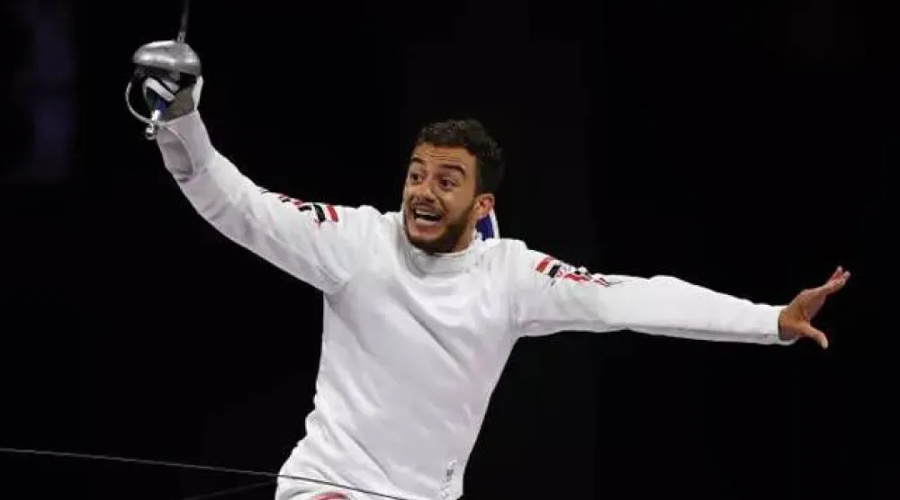 المصري محمد السيد حصد ذهبية سيف المبارزة (وزارة الرياضة المصرية)