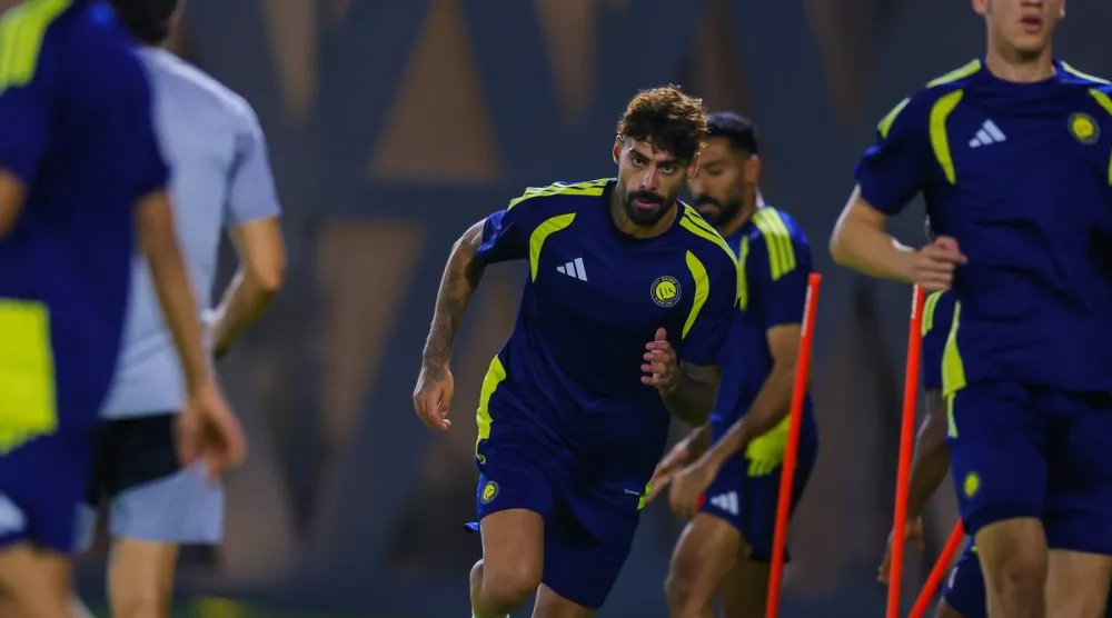 جانب من تحضيرات النصر (نادي النصر)