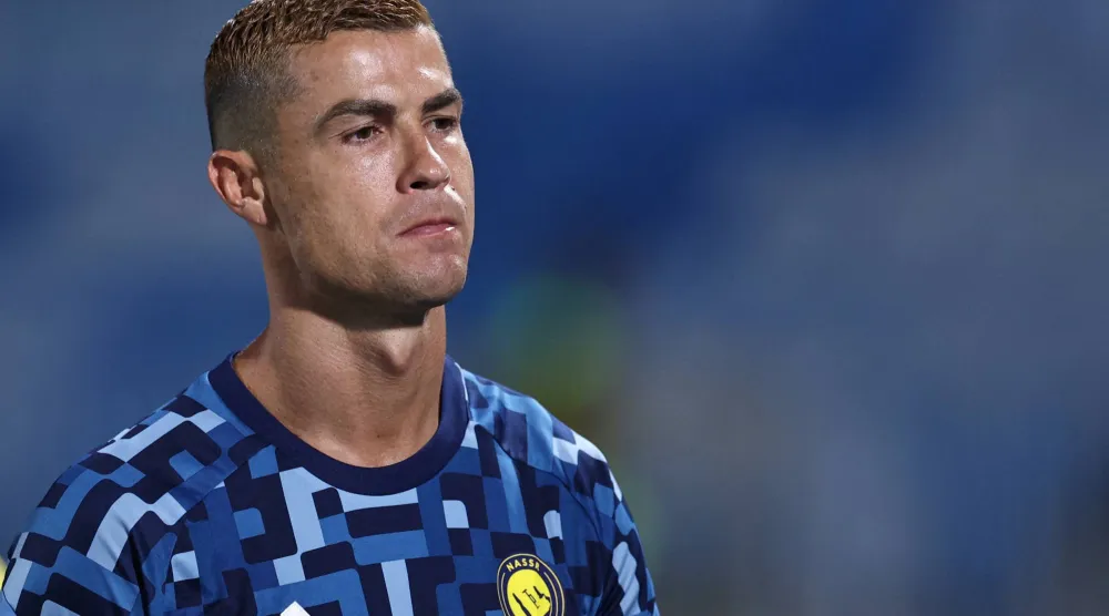 نجم النصر كريستيانو رونالدو (رويترز)