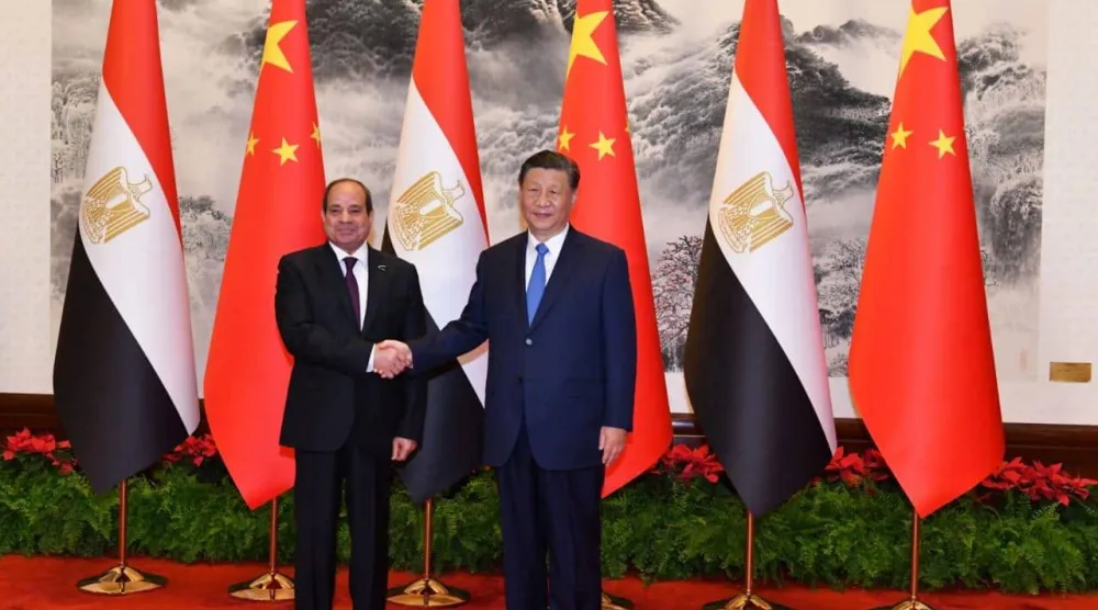 الرئيس الصيني يستقبل السيسي في بكين 29 مايو 2024 (الرئاسة المصرية)