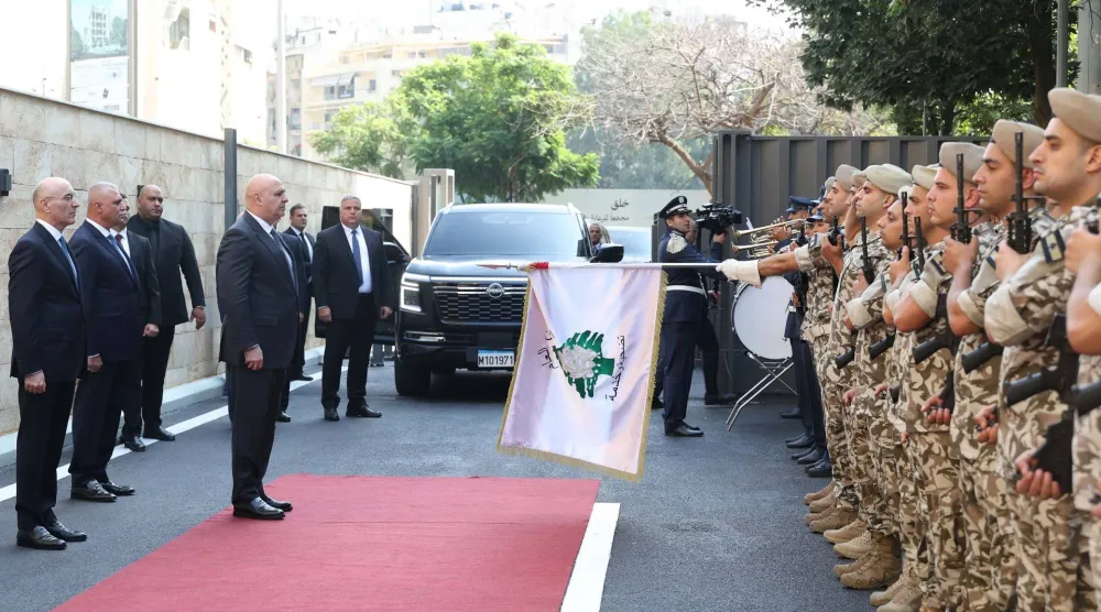 الرئيس عون مترئساً الاحتفال بالعيد الحادي والثمانين للأمن العام (الرئاسة اللبنانية)