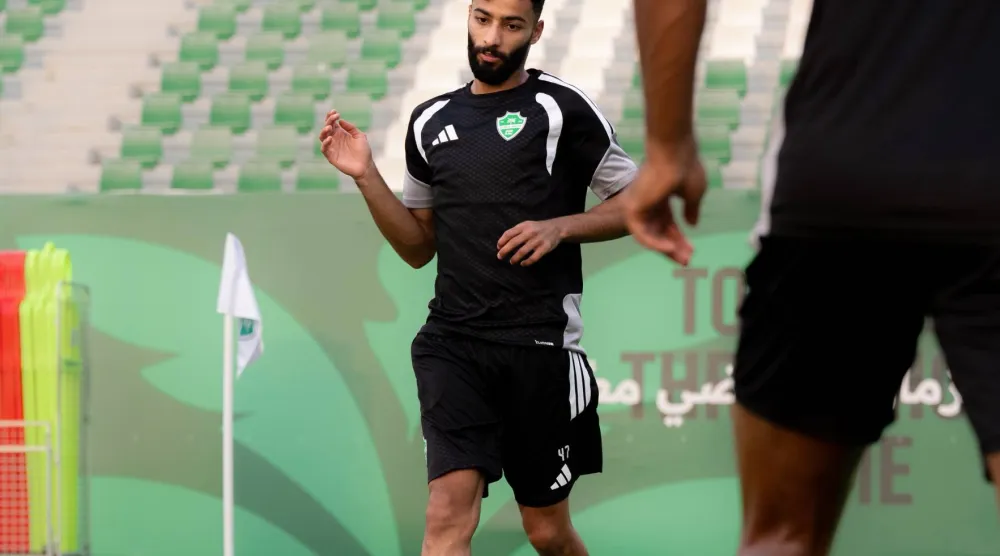 صالح أبو الشامات أحد أبرز أوراق الأهلي الهجومية (موقع النادي)