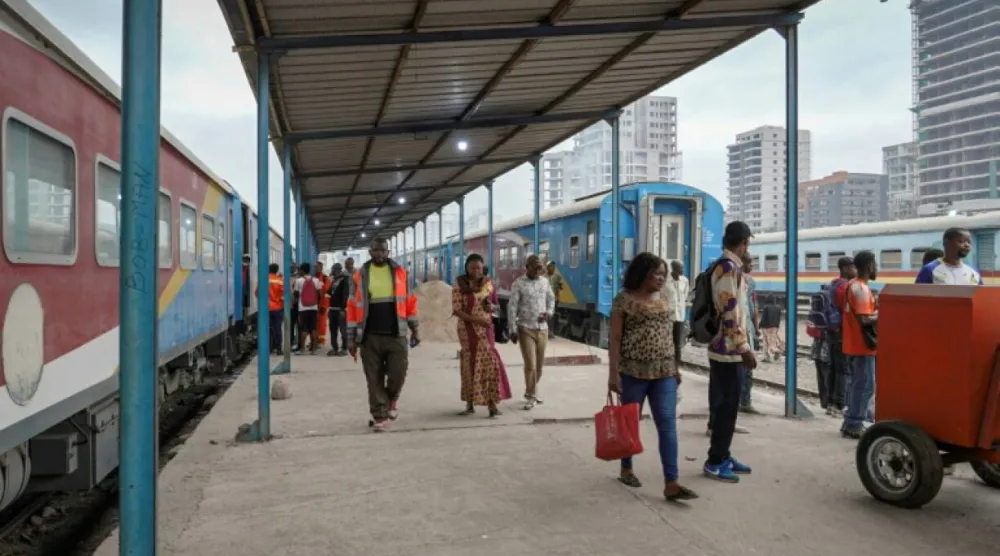 Kinshasa's urban train is back in service after nearly 15 years. AFP